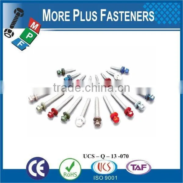 Made in Taiwan Flat Head Undercut TEK Screws # 3 Point Roofing Screws Self Drilling Screws for All Metal Prevailing photo-4