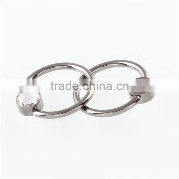 G23 Titanium Solid O-ring Nose Piercing India Body Jewelry Punk Jewelry photo-4