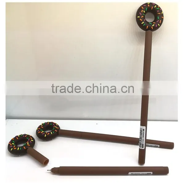 Creative Cute Novel Chocolate Donut Shape Gel Pen Gift for School Kids photo-2
