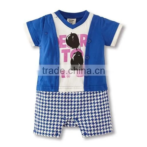 2016 Summer Fashion Sunglasses Style Baby Romper photo-2