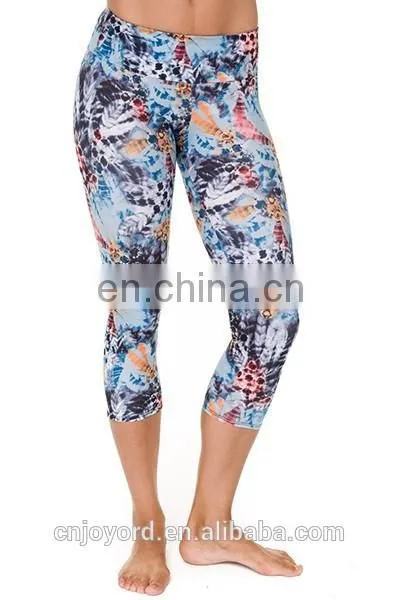 Printed Knitted Leggings/ Stretch Yoga Pants photo-4