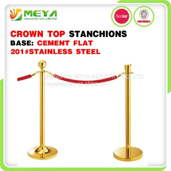 Rope Bollard Queue Stanchion With Cement or Cast Iron Bases photo-3