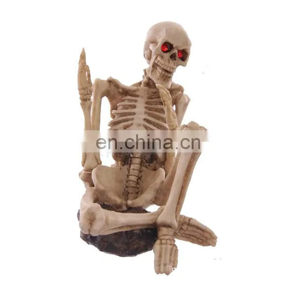 Handcrafted Carved Resin Model Skull Wine Holde photo-3