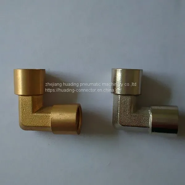 Nickel Plated Brass Elbow , BSP ,BSPT,NPT,G,ZG 1/8 1/4 3/8 1/2 photo-2