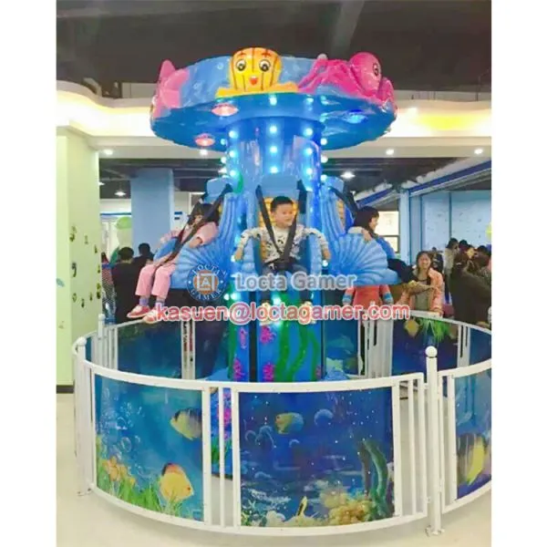 Zhongshan Outdoor Theme Park Amusement Equipment 6 Seat Revolving Up Down Tower, Rotate, Kiddie Rides, Earn Money photo-3