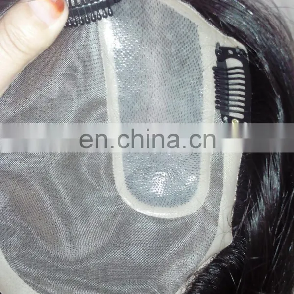 Nature Human Hair Toupee For Womens Quality Virgin Chinese Human Hair Mens Toupee photo-3