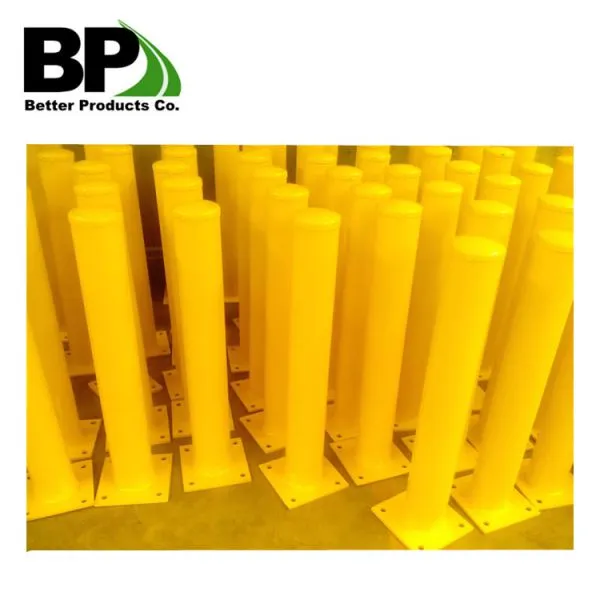 Yellow Powder Coated With Stock Steel Bollards photo-5