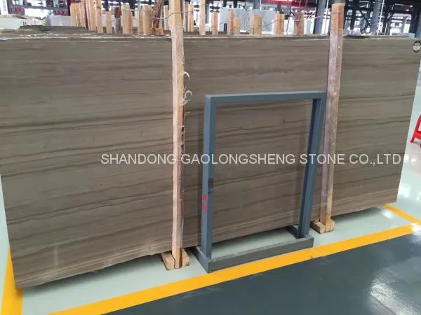 Brown Wooden Marble, Coffee Wooden Marble, Brown Wenge Marble, Coffee Wood Marble Slab,Grey Serpegiante Marble photo-5