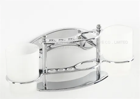 Multi - Functional Bathroom Accessories Wash Gargle Cup Holder Stainless Steel Toothbrush Holder Chrome Plated Simple Practical Object Holder photo-2