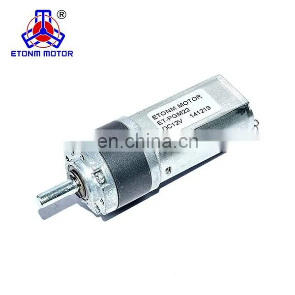 High Quality 22mm 12V 24V High Torque DC Gear Motor With Planetary Gearbox for Robots photo-7