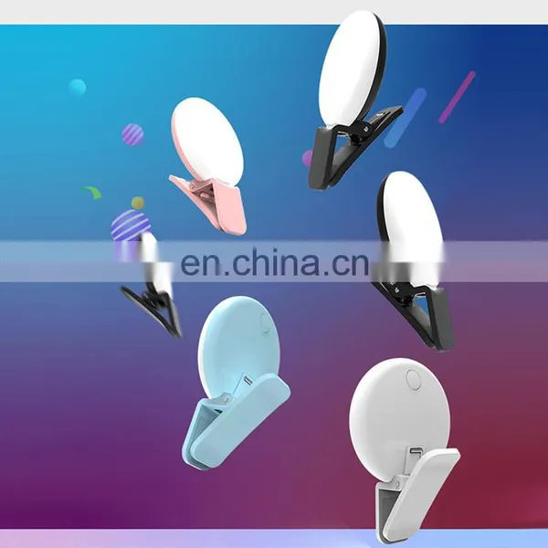 2020 Latest Portable Mini Selfie Round Flash Clip-on Mobile Phone LED Flash Fill Light photo-5