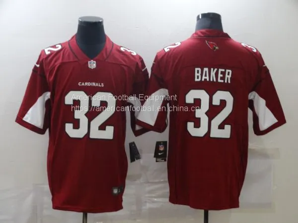 Arizona Cardinals #32 Baker Red Jersey