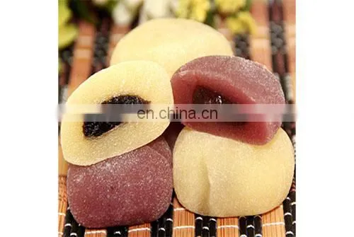 Full Automatic Encrusting &Aligning Machine/ High Speed Japanese Daifuku Mochi Ice Cream Making Machine photo-3