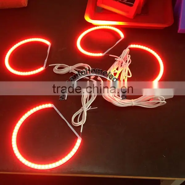 RGB F30 Angel Eyes Multi-Color SMD Ring U Shape Diameter 102mm 105mm Colorful Car Headlamp LED Halo Ring photo-6