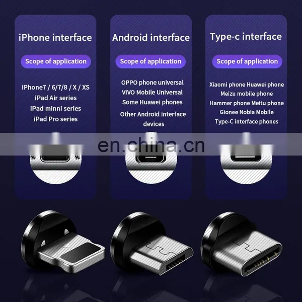 Golden SKY Colorful Data Line Newest 2020 Shenzhen Fast Charging Line Nylon 1m Mobile Phone Magnetic Suction Shenzhen Data Line photo-3