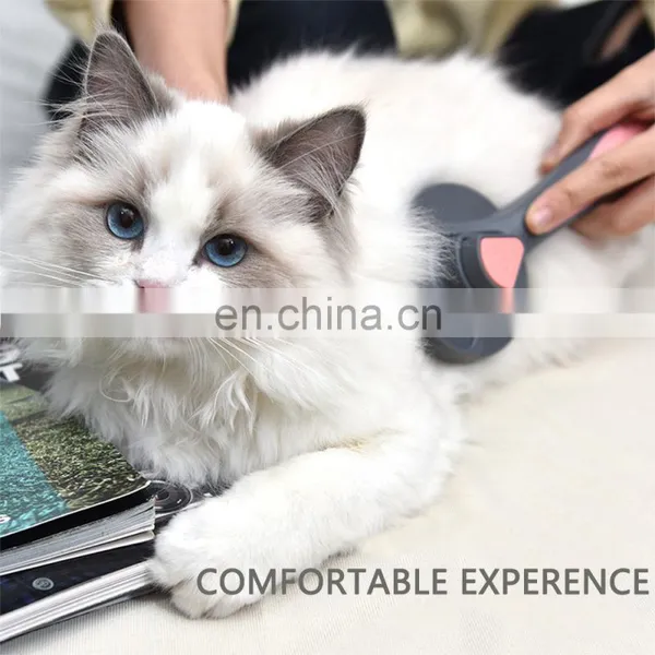New Multifunction Hot Selling Cat Dog Lint Removal Self Cleaning Pet Hair Deshedding Tool Dog Grooming Brush photo-2