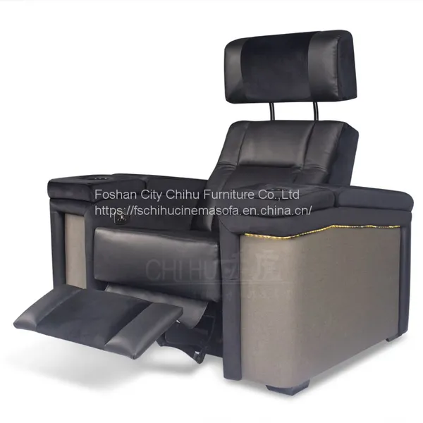 New Designs Modern Home Furniture Special Use Fabric Electric Recliner Moive Cinema Sofa photo-3