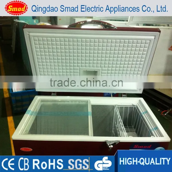 255L Red Manual Defrost Chest Freezer for Ice Cream photo-3