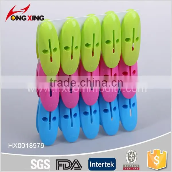 Laundry Accessories 18 Pcs Plastic Colored Spring Clothespins photo-4