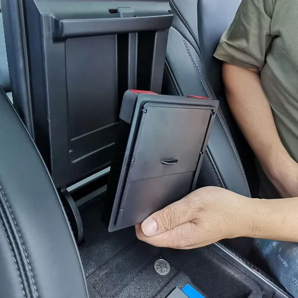 Center Console Organizer Armrest Hidden Storage Box for Tesla Model 3 Model Y photo-2