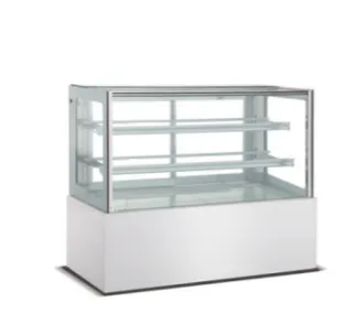 Kitchen Equipment Counter Food Cube Shape Display Warmer Glass Cake Showcase Square Warming Cabinet photo-2