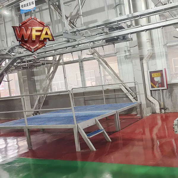 WFA Goat Abattoir Equipment Sheep Slaughterhouse Skinning Machine Slaughter Line Mutton Processing Machinery Butcher Equipment photo-4