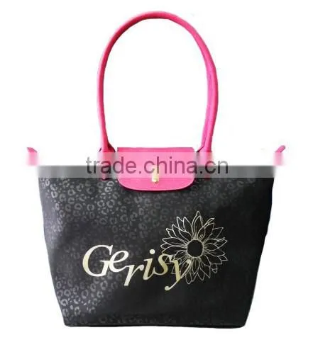 Leopard Pattern Polyester Fashionable Leisure Gerisy Women Tote Bag photo-2
