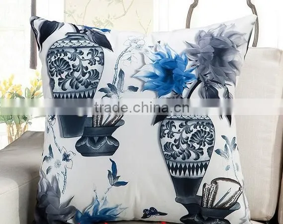 Vase and Flower Design Cushion for Car , Seat ,home Decoration photo-3