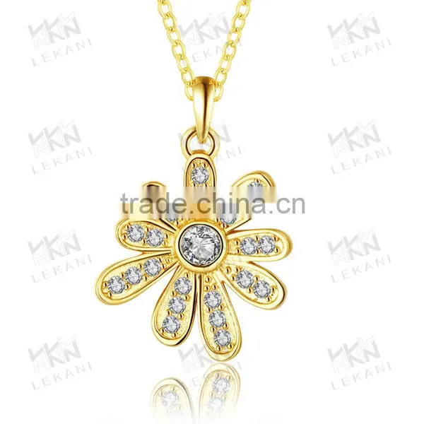 Yellow Golden Jewelry Necklace,zircon Necklace for Women,lady Necklaces photo-3