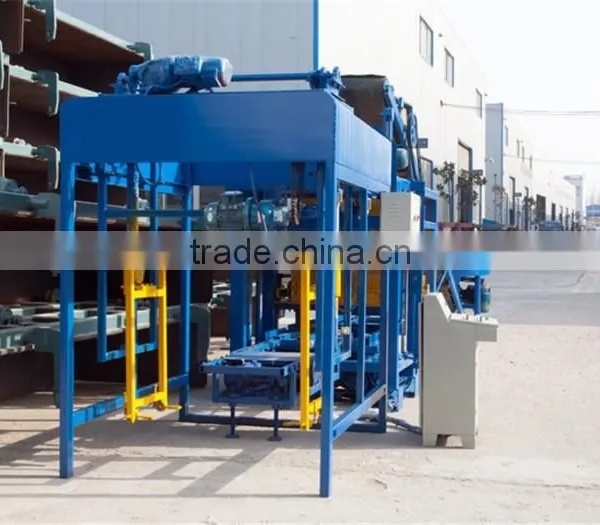 QT4-25 Hydraulic Plants Concrete Hollow Block Making Machinery With PLC Control Box photo-4