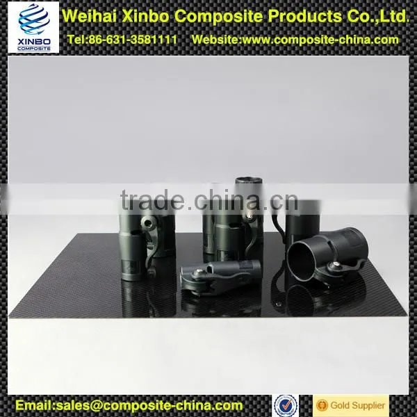 Carbon Fibre Telescopic Pole Clamps ,locking System Tube Fittings