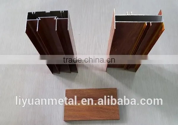 Aluminum Profile of Wooden Color photo-2