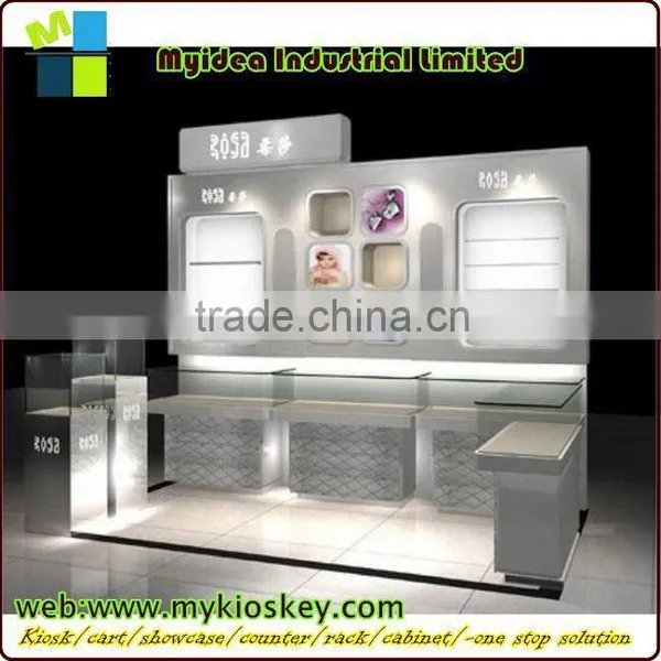 Wooden Point of Sale Retail Cardboard Cosmetics Display Shelf photo-3