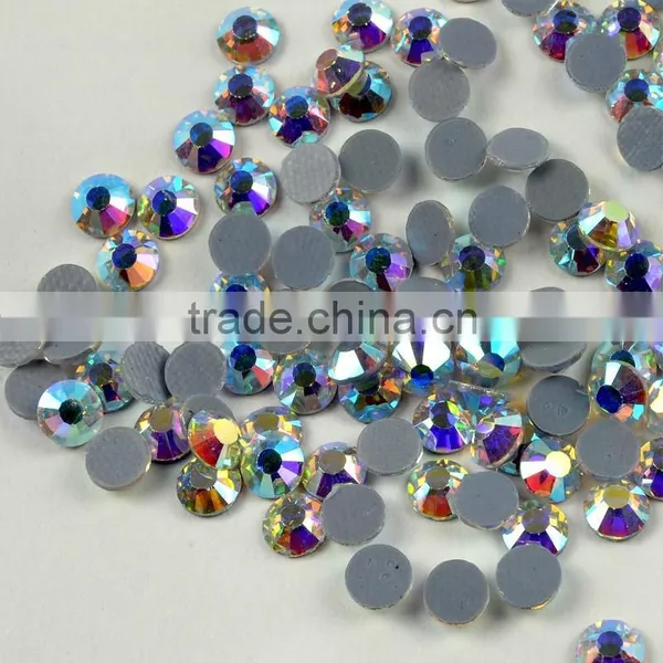 3mm Iron-on Crystal Rainbow Rhinestone, Crystal AB Tarnsfer Rhinestone Wholesale for Wedding photo-2