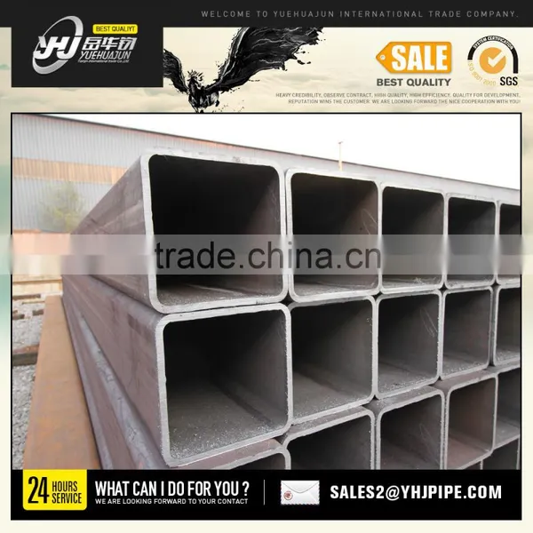 Q195 1.5 Inch Mild Carbon Square Welded Galvanized Steel Pipe / Tube Manufacturer for