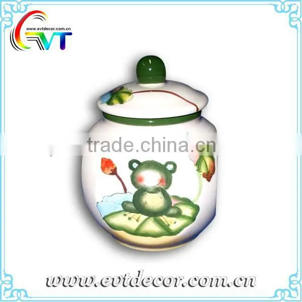 Porcelain Jar With Lid