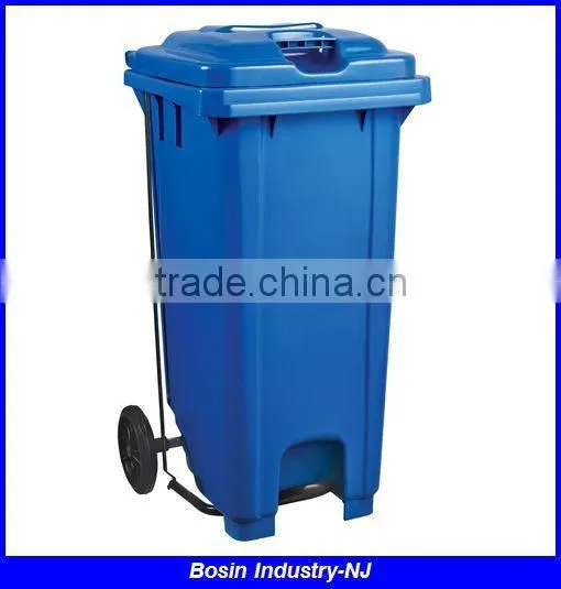 Commercial Plastic Out Door Pedal Plastic Trash Bin