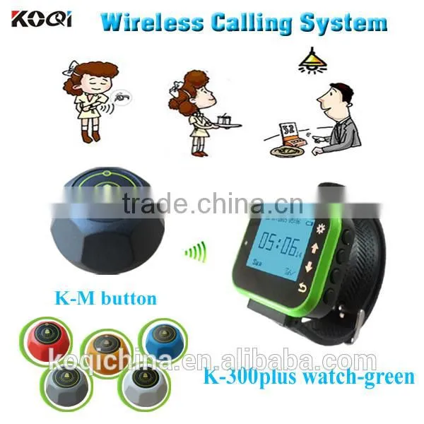 Wireless Waiter Call Wrist Watch Pager Functional Waiter Paging System Wireless Service Calling System