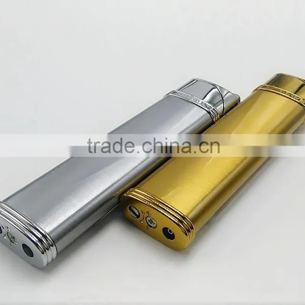Portable Designer Cigarette Gold Lighter photo-2