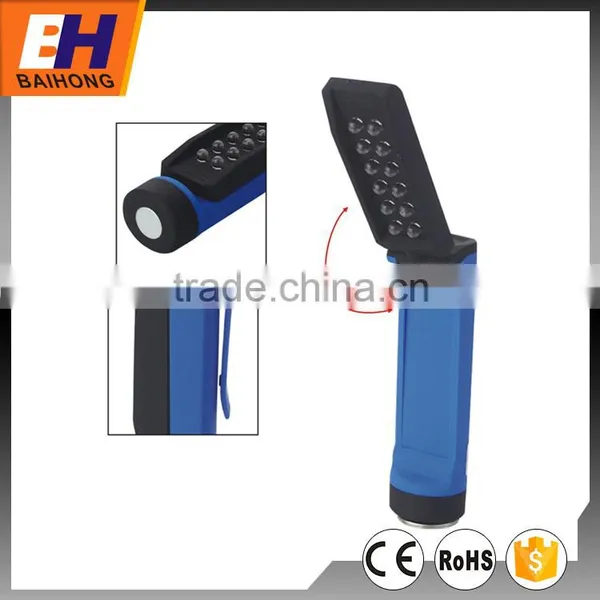 12 LED Portable Pocket Penlight With Clip and Magnet 360 degree Rotatable