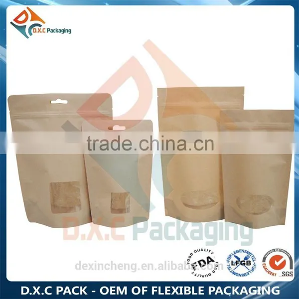 Snack Food Stand Up Pouches With Window For Food Packaging photo-3