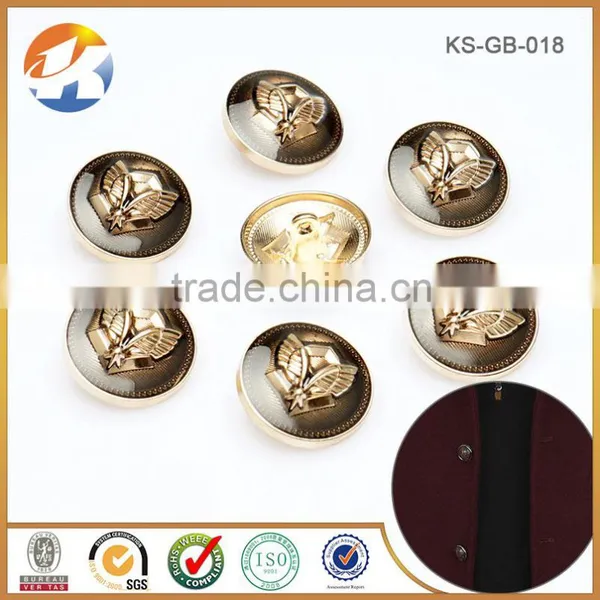 High Grade Fashion Gold Metal Custom Sewing Buttons photo-5