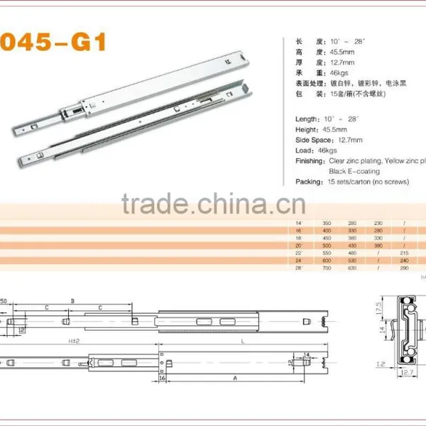 Steel Cabinet Bayonet Slide Rail 1045-G1 photo-2