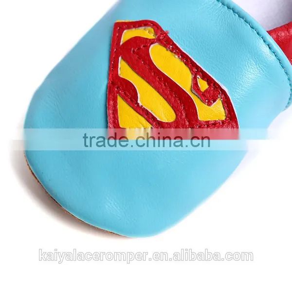 Superman Baby Shoes,Soft Soled Blue Superman Baby Boys Slippers Quality Choice photo-4