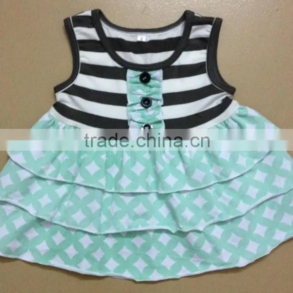 Persnickety Baby Girls 100% Cotton Ruffle Tops With Tank Sleeves photo-5