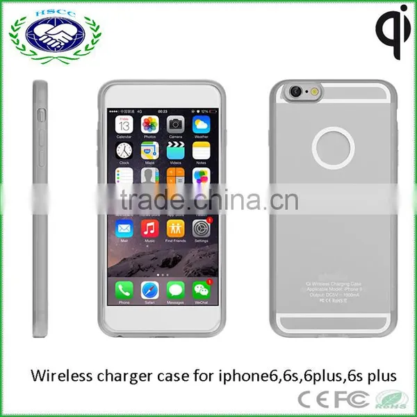 Transparent Ultrathin Silicon Wireless Charger Case Wireless Receiver Case for Iphone6 6s Quality Choice photo-4