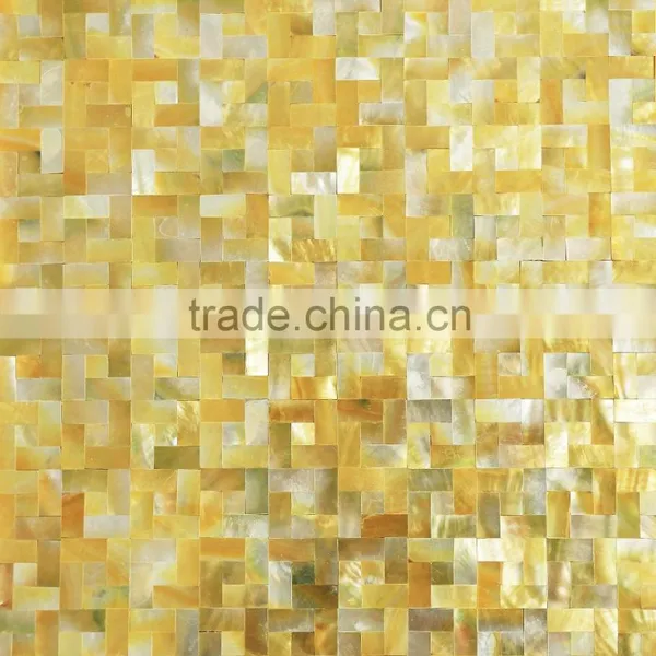 New Pattern Yellowlip Sea Shell Mosaic Tile