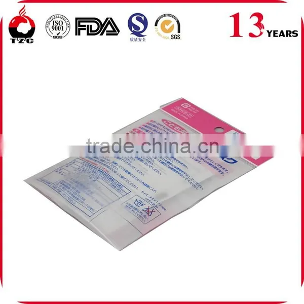 Plastic Header Bag With Self-adhesive for Makeup Cotton photo-4