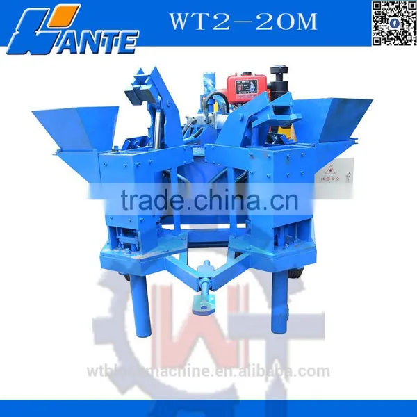 WT2-20M Diesel Engine Soil Interlocking Pressing Bricks Machine photo-4
