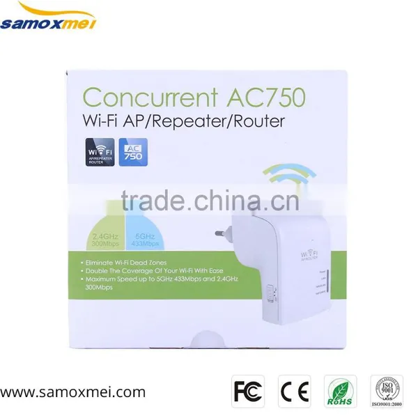 AC750 11ac 750Mbps 2.4Ghz & 5Ghz Dual Band WiFi Repeater /WiFi Extender / Access Point / Wireless Router photo-4